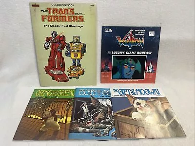 1980's Pop Culture Books/Record Read-Along/Etc.  Gremlins Transformers Voltron • $14.99