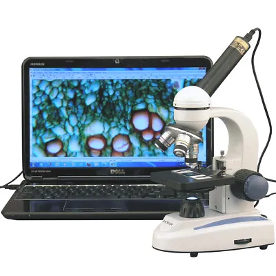 AmScope 40X-400X Student Microscope + 2MP USB Digital Imagery For Lab & Science • $172.99