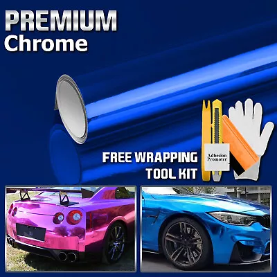 9 Colors Chrome Vinyl Film Wrap Sticker Decal Air Release Bubble Free 3 Layers • $4.99