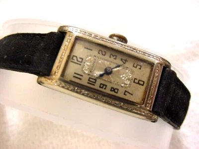 $17.50 • Buy Vintage 14K GOLD FD Antique 1920 Art Deco Lady BULOVA ENGRAVED HERMETIC Watch