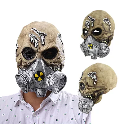 Halloween Latex Gas Mask Chernobyl Radiation Chemical Nuclear Zombie Gasmask • £6.64