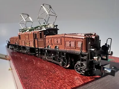 Minitrix  2153 N Gauge Serie Ce 6/8 III SBB Brown Crocodile With Box Tested! • $255