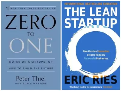 Combo Set Of 2 Books (The Lean Startup +Zero To One) BRANDNEW PAPERBACK BOOK • $39.99