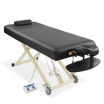 Professional Electric Lift Massage Table With Headrest Face Cradle And Bolster • $1349.99