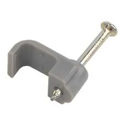 100x Cable Clips Flat T&E 6mm Grey 6242Y Twin & Earth Wire Cooker - Pack Of 100 • £0.99
