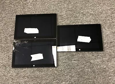 -lot Of 3 Microsoft Surface Rt 1514 Core I5-3317u 64gb Ssd 4gb Ram Win 10 Pro • $62