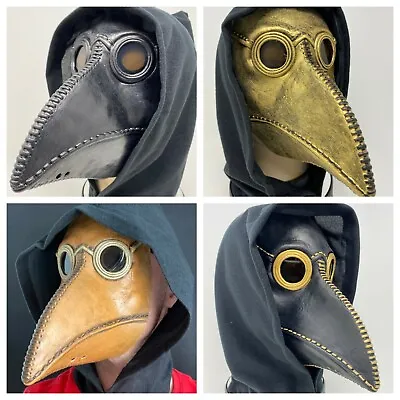 £16.97 • Buy Plague Doctor Mask Long Nose Latex Masks Steampunk Bird Crow Halloween Accessory