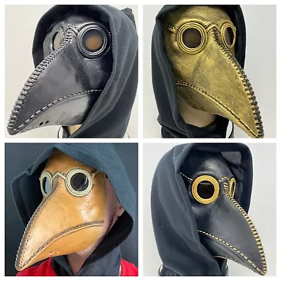 £16.97 • Buy Plague Doctor Mask Long Nose Latex Masks Steampunk Bird Crow Halloween Accessory