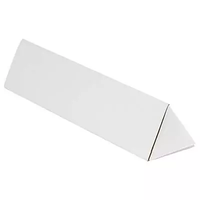 Aviditi Triangle Corrugated Cardboard Mailing Tubes 2 X 36 1/4 White Pack Of • $134.64
