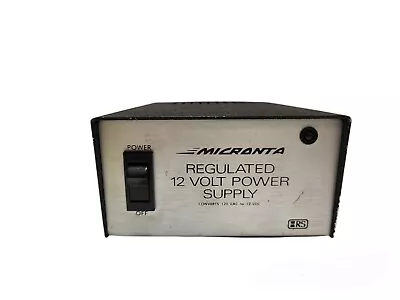 Vintage Micronta Regulator 12 Volt Power Supply No. 22-124- Works • $25.99