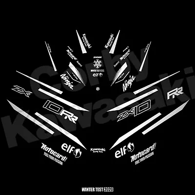 Winter Test Style Graphics To Fit Kawasaki ZX-10R WSBK Race Track Decals 2020  • £66
