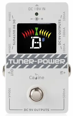 Caline CP09 Multi Power Supply/Pedaltuner/Tuner 6x9V/100mA And 2x9V/500mA • £52.14