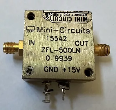 Mini-Circuits ZFL-500LN Low Noise Amplifier 0.1-500MHz • $50