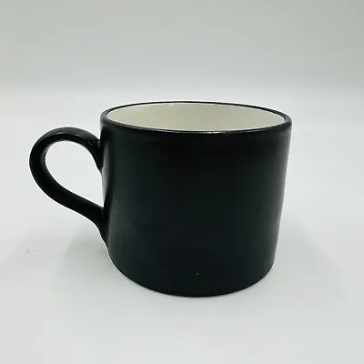 Vintage Scraffito By Habitat Coffee Cup Mug Black Matte Stoneware Japan HTF • $9.99