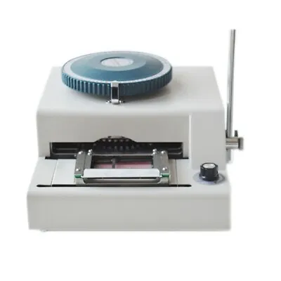 Manual 71 Characters PVC ID Membership Card Embossing Machine Code Printer • $209.62