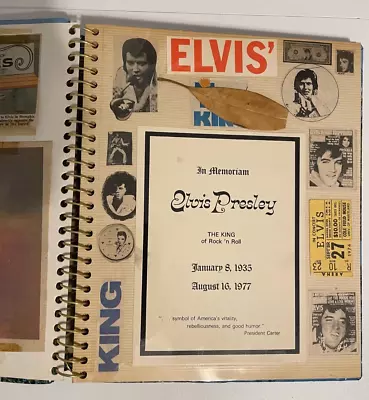 Elvis Presley ONE OF A KIND Vintage Scrapbook - Clippings Career Chronological • $199.99