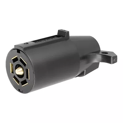 CURT 58140 7-Way RV Blade Connector Plug (Trailer Side Black Plastic) • $8.95
