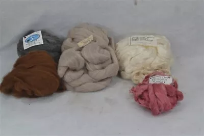 Spinning Roving Knit Weave Felting Alpaca/silk Old/new Never Used Clean Out • $10