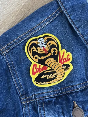 RESTOCKED!! Cobra Kai The Karate Kid Movie Snake Patch Embroidered Iron On Badge • $4.50