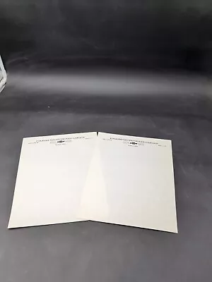 Chevrolet Dealership Garage Blank Letters Sheets X2 Vintage • $15