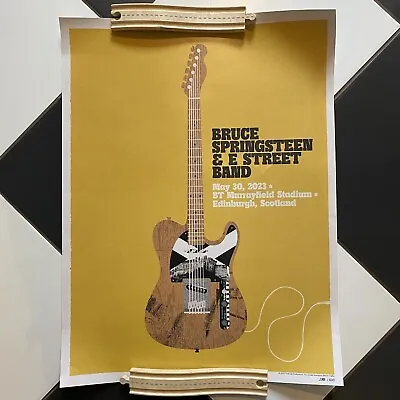 Bruce Springsteen - Edinburgh Scotland May 30 2023 Official Tour Poster /600 • £119.99