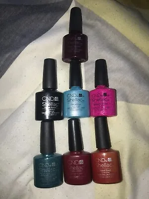 £7.99 • Buy CND Shellac Gel Nail Polish 7.3ml Bottles!!! 7 DIFFERENT COLOURS!