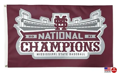 Mississippi State Bulldogs 3'x5' Flag 3x5 Man Cave Flags Bull Dogs Banner • $17.21