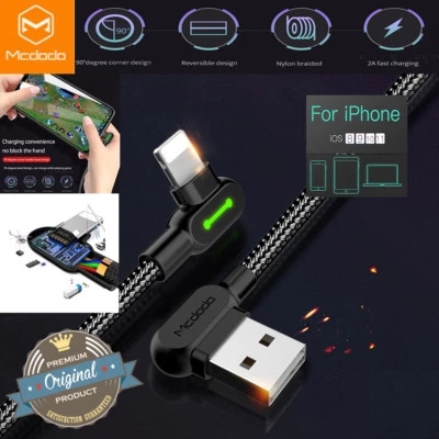 $8.98 • Buy Mcdodo For IPhone X 8 7 6 6s Plus 11 12 Pro Max 90° USB Cable Charge Data Cord