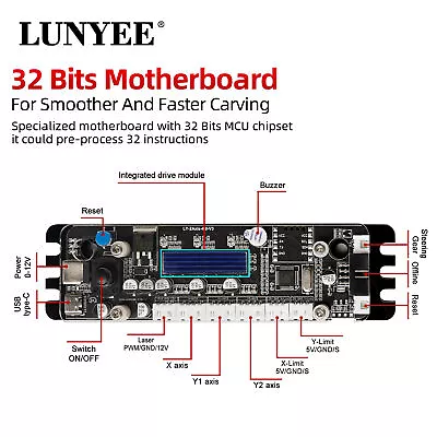 2 Axis 32 Bit CNC Laser Control Board Router/Laser Engraver Offline Controller • $20.67