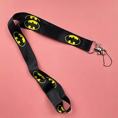Batman Lanyard Black-yellow New Classic Design Key Chain • $4.99