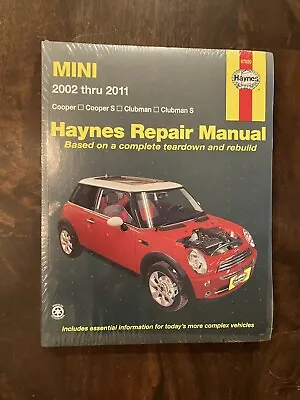 Haynes Repair Manual 2002-2011 Mini Cooper & Clubman #67020 • $29.99