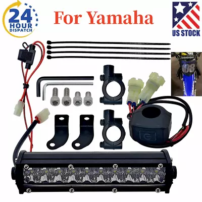 For Yamaha PW80 PW50 TTR125 TTR230 TTR50 LED Headlight Light Bar Lighting Kit • $25.69