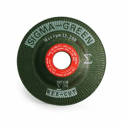 Sigma Green 730000 Grinding Wheel4-1/2 X 7/8 36 Grit • $9.99