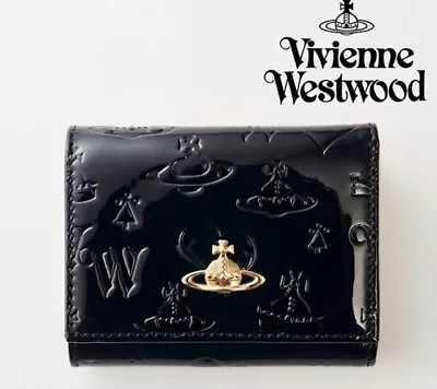 Vivienne Westwood Gamaguchi Trifold Wallet Color Black Orb New • $131.99