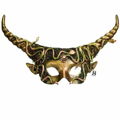 Medusa Fairy Ram Skull Horns Halloween Masquerade Animal Mask Cosplay Halloween • $38.95