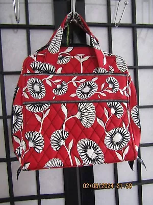 NWT VERA BRADLEY TECH ORGANIZER DECO DAISY RED WHITE BLK CLUTCH BAG 10x3x10 $38 • $14.99