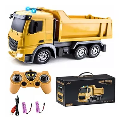 Remote Control Construction Dump Truck. Rechargeable 6 Channel Lights & Sounds • $39.99