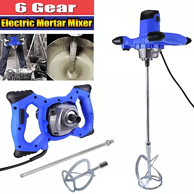 £36.50 • Buy Electric Plaster Paddle Mixer Drill Mortar Paint Cement Stirrer Whisk 2600W 240v