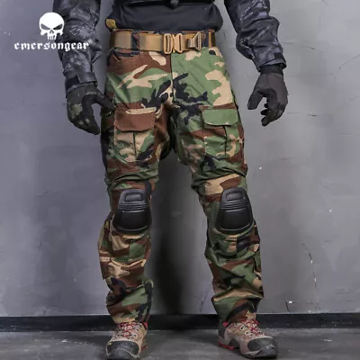 Emersongear G3 Combat Pants Army Airsoft Regular Tactical Duty Trousers Woodland • $66.93