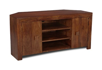 £299.95 • Buy Dakota Dark Mango Wood Corner Tv Unit (45n)