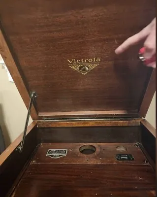 Vintage Late1920s Victor Victrola VV4-3 51343 Cabinet For Victoria Record Player • $80