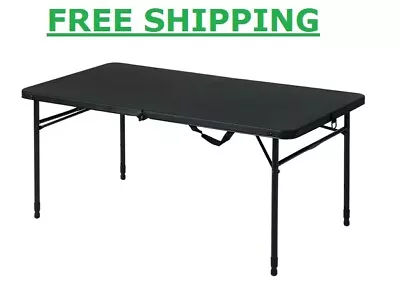 4 Ft Plastic Tables For Folding Parties Patio Exterior Rectangular Camping • $43.70