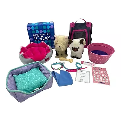 American Girl Himalayan Cat Terrier Puppy Carrier Crown Pet Bed Coconut Spa LOT • $39.77