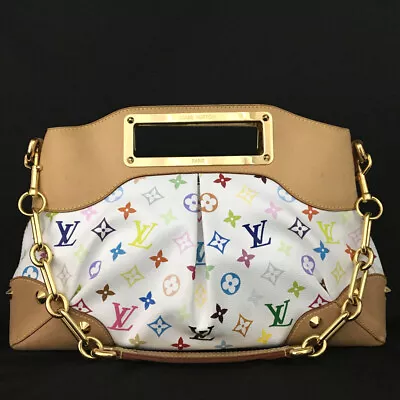 Louis Vuitton Monogram Judy MM 2WAY Hand Bag Purse/9Y2207 • £2.61
