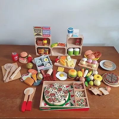 £65 • Buy Wooden Toy Food Bundle Baby Toddler Montessori Educational Kitchen Cutting Shop