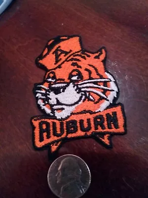 Auburn Vintage Embroidered Iron On Patch  2.5  X 2    • $6.79