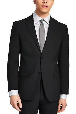 DKNY Mens Modern-Fit Wool Suit Jacket 38 Short Black - NWT $450 • $85