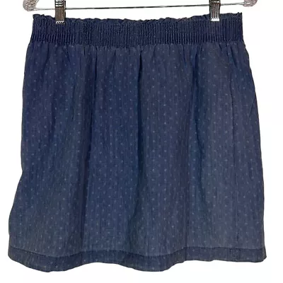 J Crew Blue Chambray Mini Skirt Size 10 NWT H5403 • $19.99