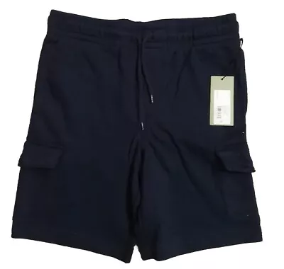 Mens Goodfellow & Co 8.5  Knit Shorts Adjustable Navy Relaxed Fit Soft Fleece#53 • $10.99