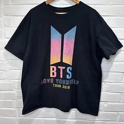 BTS Love Yourself 2018 World Tour Shirt Official Merchandise T-Shirt Men's XL • $35